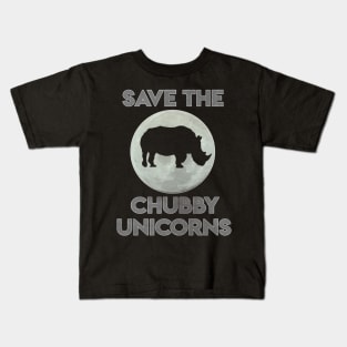 Save The Chubby Unicorns T-Shirt Fat Unicorn Gift Kids T-Shirt